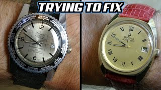 Trying to FIX Lovely 1970s Watches from eBay - Sicura and Bulova