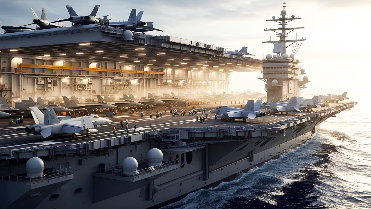 The Most Powerful Ship on Earth: Inside a $13B Aircraft Carrier - YouTube