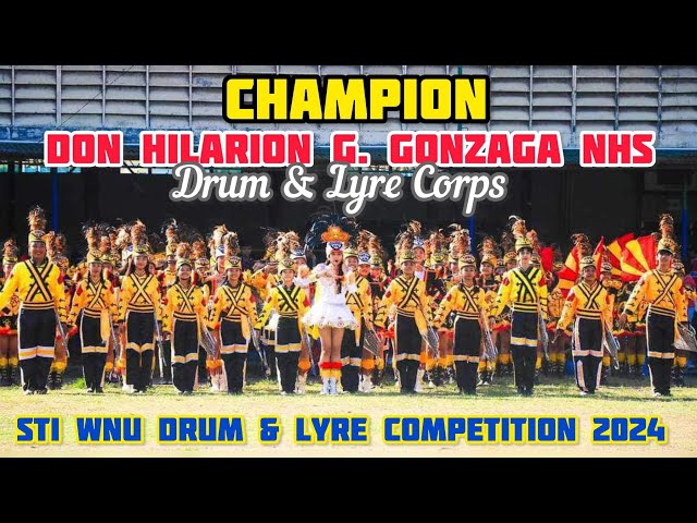 CHAMPION- DON HILARION G. GONZAGA MEMORIAL HIGH SCHOOL DRUM & LYRE CORPS. | STI WNU DRUM & LYRE COMP class=