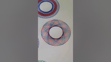 Amazing Simple Design Spirograph || Satisfying Art Video || #spirographart #geometricdesigns #shorts