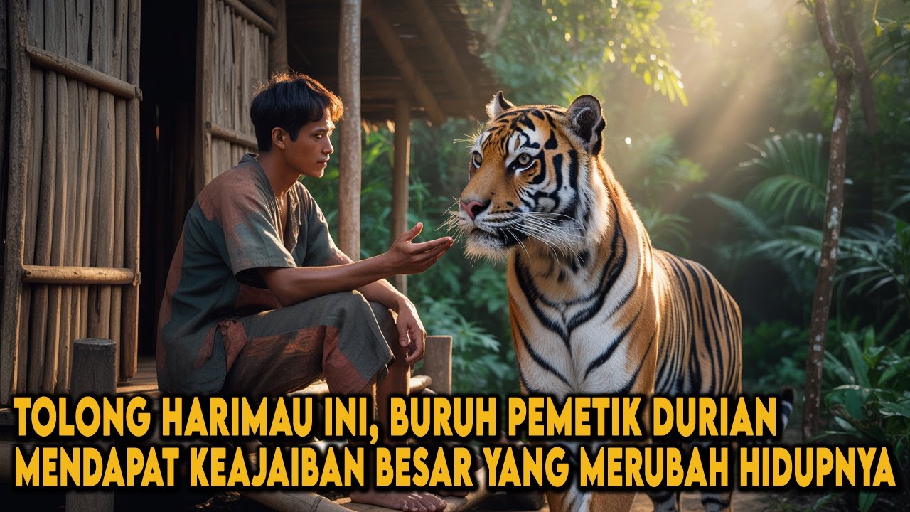 BURUH PEMETIK DURIAN MENDAPAT KEAJAIBAN BESAR SETELAH MENOLONG HARIMAU YANG MERUBAH NASIBNYA