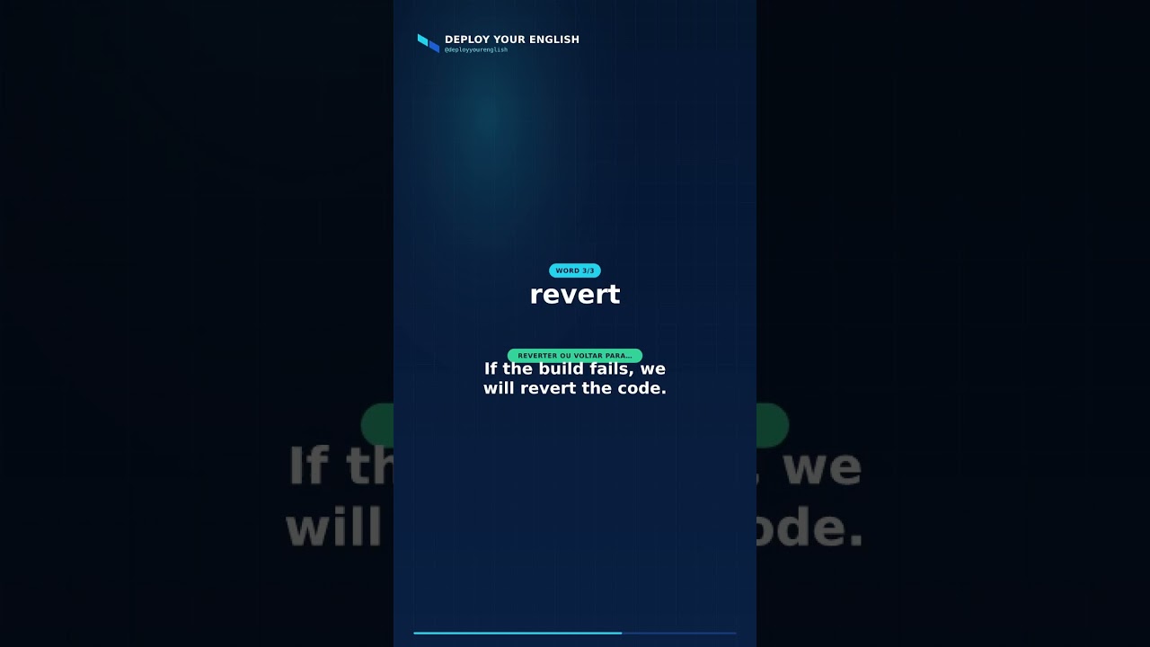 roll out, health check, revert — English for Devs #Shorts