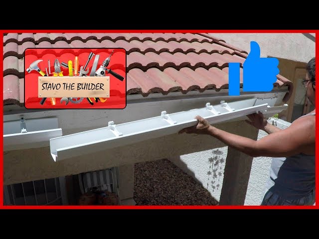 Como Instalar Canaletas de vinil o pvc para aguas lluvias - How to Install  Gutters 