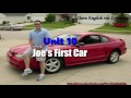 Joe's First Car Unit 10 English via Listening Level 1