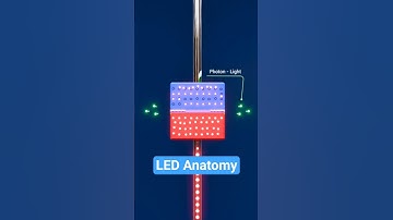 Anatomy of an LED Explained | How LEDs Really Work #electroniccomponents #led #shorts