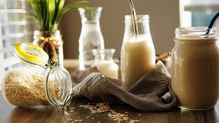 2Ingredient Homemade Oat Milk [Natural ASMR Episode 9] Regular and Creamy Versions