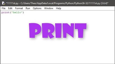 How to Print words in Python - using Print Function