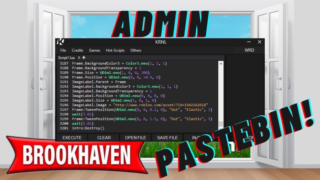 Brookhaven Rp Admin Script New Pastebin Working Youtube - roblox admin lua script