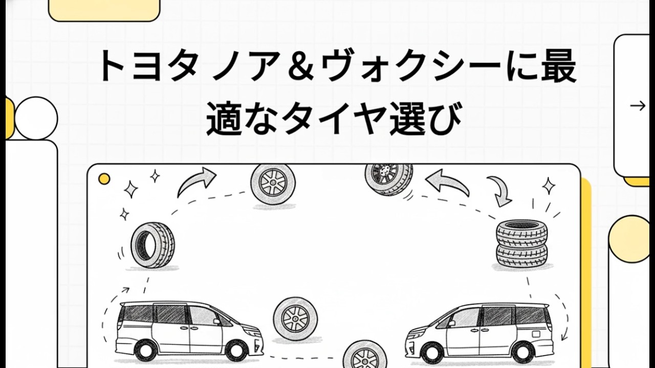 ノアの純正タイヤの特徴とメーカー、おすすめのタイヤはどれ ノアの純正タイヤの特徴とメーカー、おすすめのタイヤはどれ