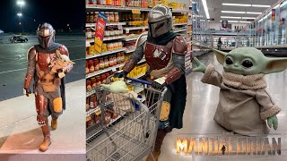 "The Gang Goes To The Grocery Store" The Mandalorian & Baby Yoda Food Lion Trip - Viral TikTok