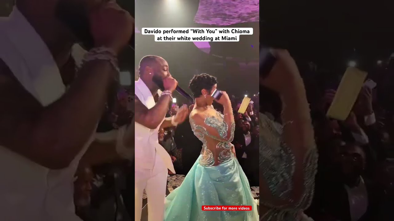 Davido Performed With You Chioma At Their White Wedding Miami