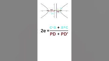 Donald Trump derive eccentricity e=c/a from e=PF/PD  using hyperbola. #maths #proof #derive #science