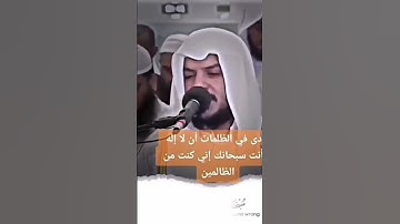 قرآن كريم راحة نفسية دعاء سيدنا ذي النون ((لا اله الا انت سبحانك اني كنت من الظالمين))