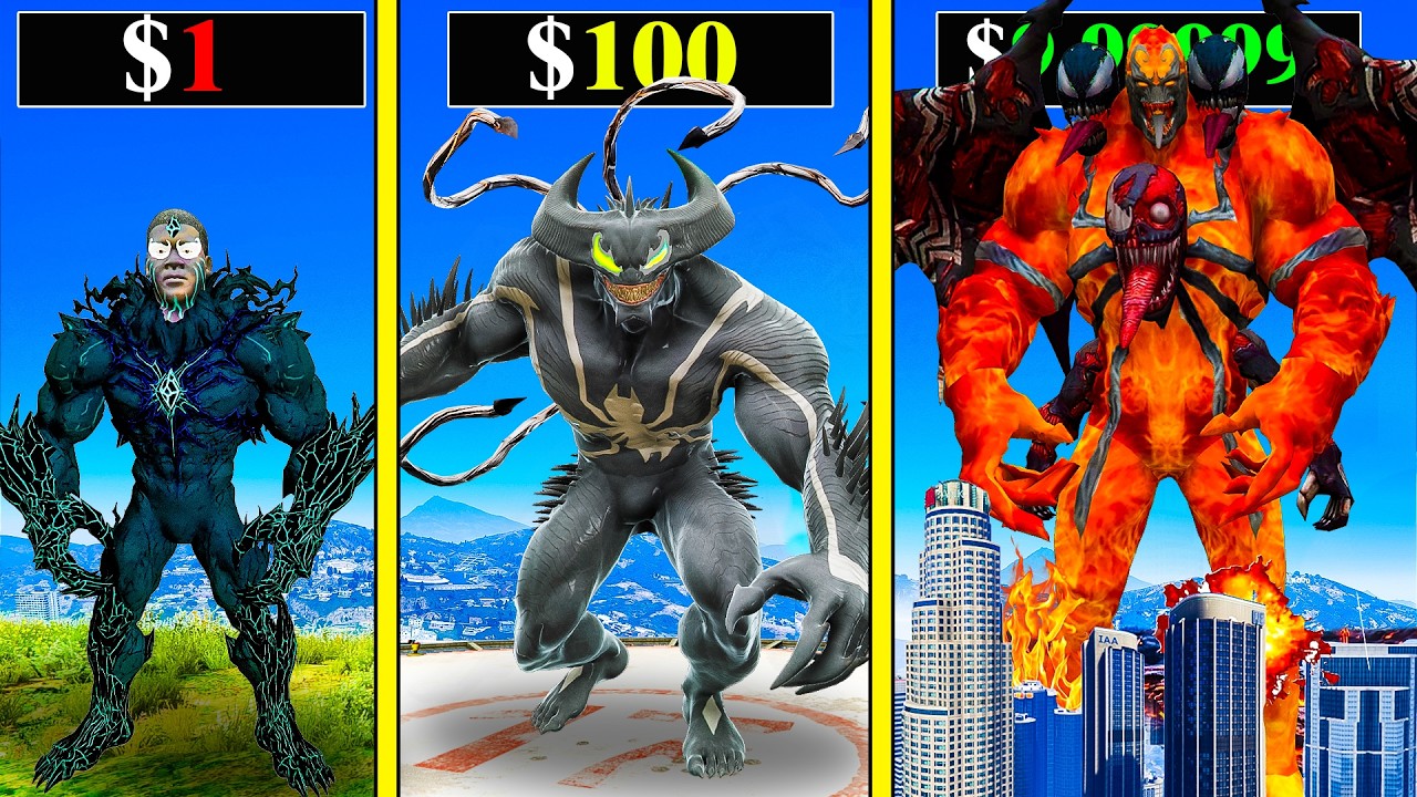 $1 এর VENOM থেকে $1,000,000 এর শক্তিশালী VENOM আপগ্রেড ! GTA 5