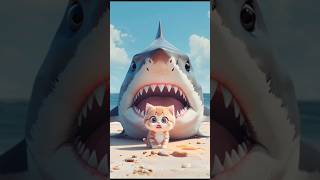 Cat Father Saved His Kitten Form The Shark