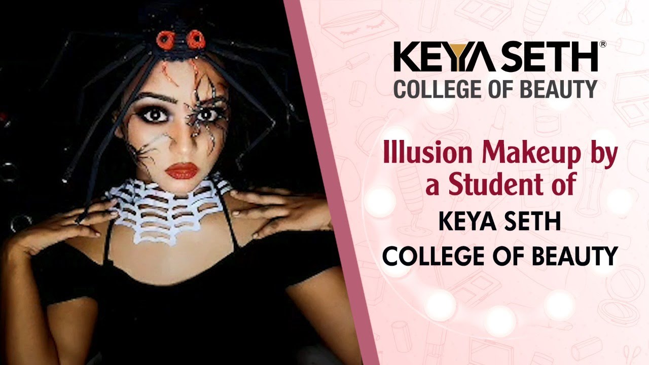 Illusion Makeup by a student of Keya Seth College Of Beauty.