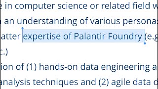 JP Morgan Chase Recruiting Executive Director (Salary $275,000) with Palantir Foundry Expertise PLTR