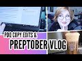 WRITING DATES & NaNo BRAINSTORMING | Preptober + Copy Edit Vlog