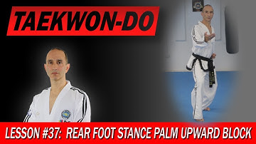 Rear Foot Stance Upward Block - Taekwon-Do Lesson #37