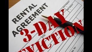 3 day eviction notice is actually a 7 day notice.