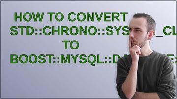 How to convert std::chrono::system_clock::now() to boost::mysql::datetime::time_point