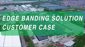 Edge banding solution customer case:Edge banding +Drilling line for Wrapping product