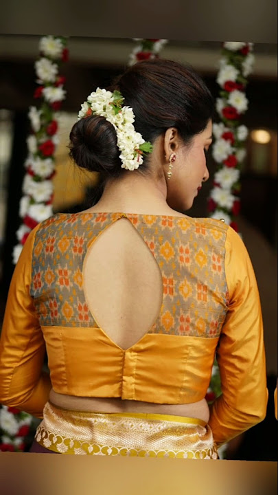 Most Trending Boat Neck Blouse Back Side Design Collections #Wedding #blouse