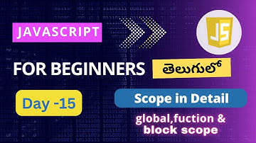 Scope in  JavaScript  | JavaScript Scope | Block level Scope in JavaScript | JavaScript Tutorial