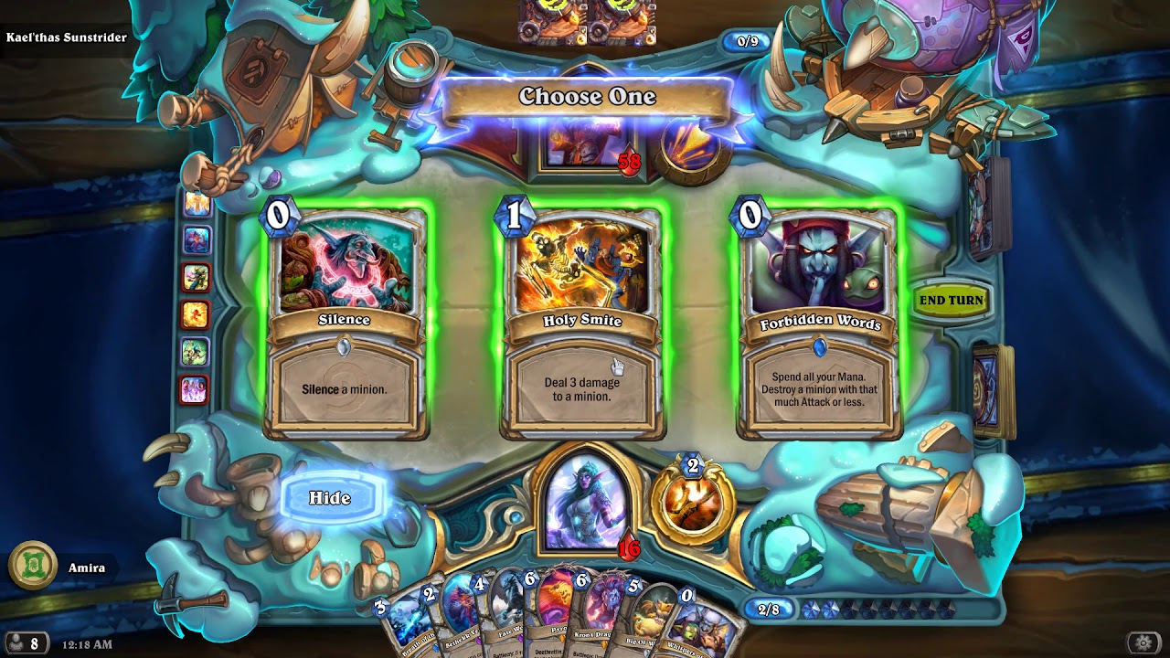 [Hearthstone] How to beat Kael'thas Sunstrider (The Slithery and the Surly - Challenge Boss)