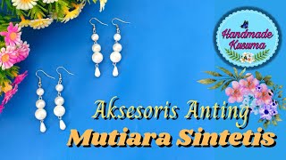 Aksesoris Anting Mutiara Sintetis