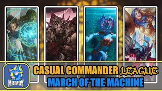Zimone And Dina Vs Kiora Vs Drana And Linvala Vs Brimaz Casual Commander Gameplay Mat