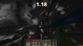 mining straight down in 1 18 vs before