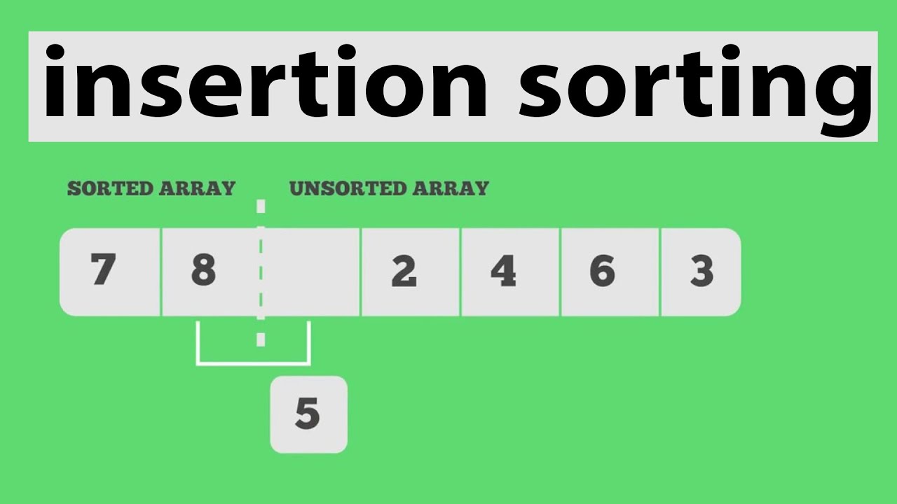 Insertion Sorting Using for and While Loop in Urdu/ Hindi - YouTube