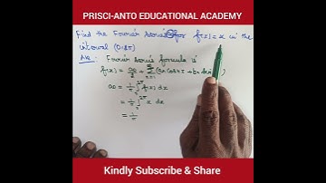 Finding the Fourier series for f(x)=x in the interval(0,2π)///find the value of a0///
