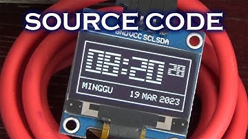 Source Code Jam NTP ESP8266, Simple Clock Mode 1
