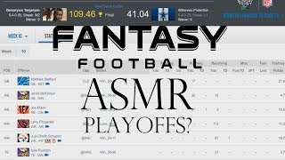 ASMR Sports: Fantasy Football Lineup Discussion - Playoffs?! (Whispered Football ASMR) screenshot 3