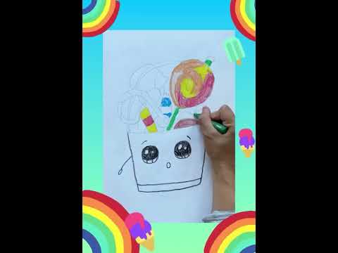 Süßigkeiten malen - YouTube