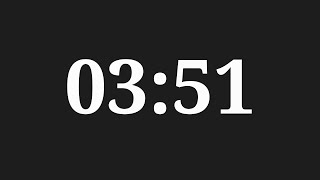 3 Minutes 51 Seconds Timer