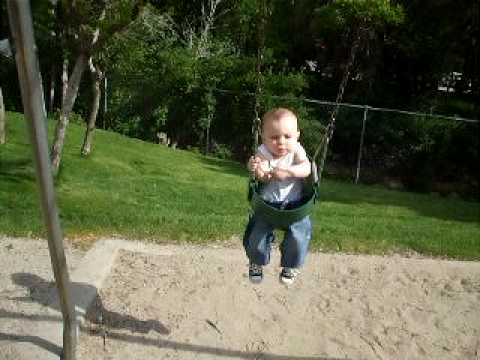 Baby Being Tickled On A Swing!!!