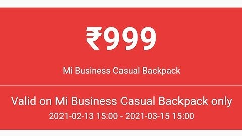 GetApps Redeem |Without captcha Redeem  Mi business causal backpack