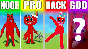 NOOB VS PRO VS HACKER VS GOD GARDEN OF BANBAN Minecraft Pixel Art