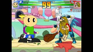 MUGEN battle #8546: Norman &amp; Knight vs Captain Caveman &amp; Piplup's 7Th Evolution 