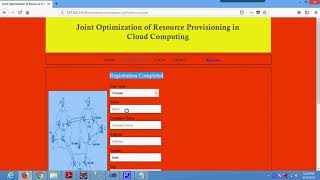 Joint Optimization of Resource Provisioning in Cloud Computing in Java