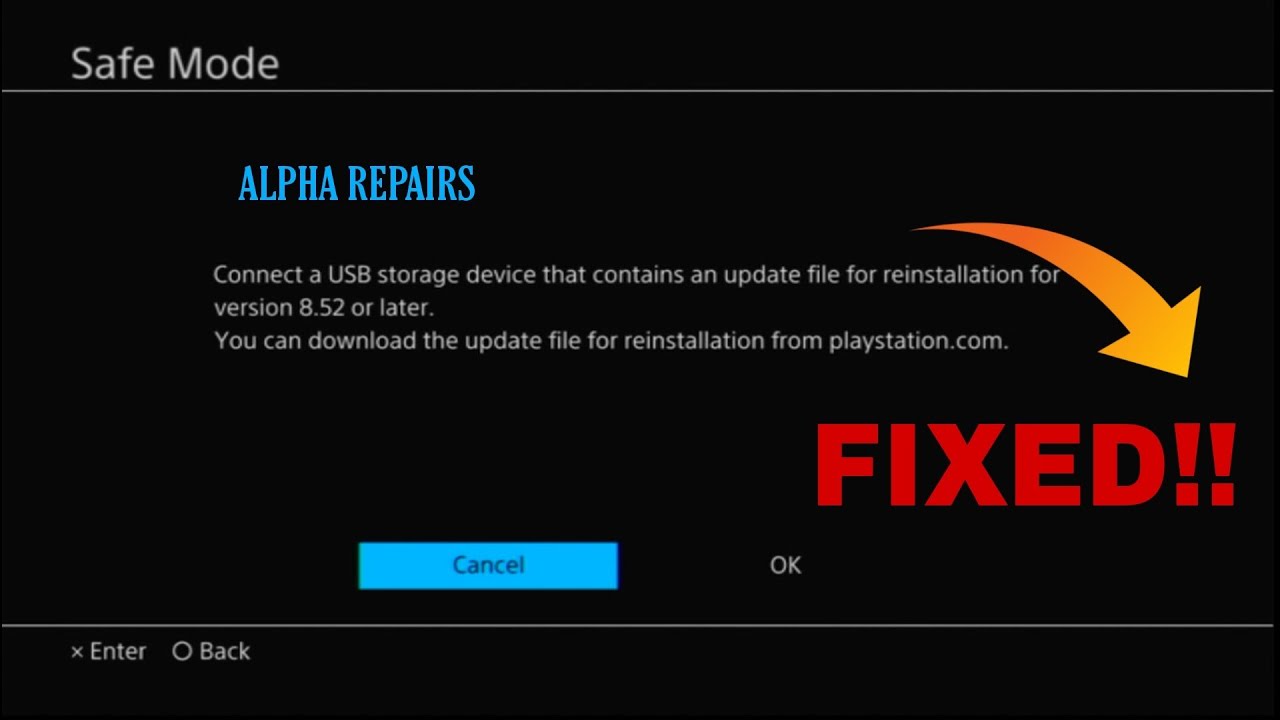 Ps4 Says Connect A Usb Storage Device That Contains An Update File For Reinstallation: Quick Fix Guide