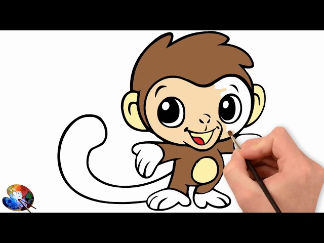 Desenho de Macaco encantador pintado e colorido por Glni o dia 15 de Julho  do 2014