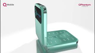 QMobile QPhantom Official PTA Approved 4 SIM Flip Phone – 2.4″ Display, Wireless FM & Long Battery