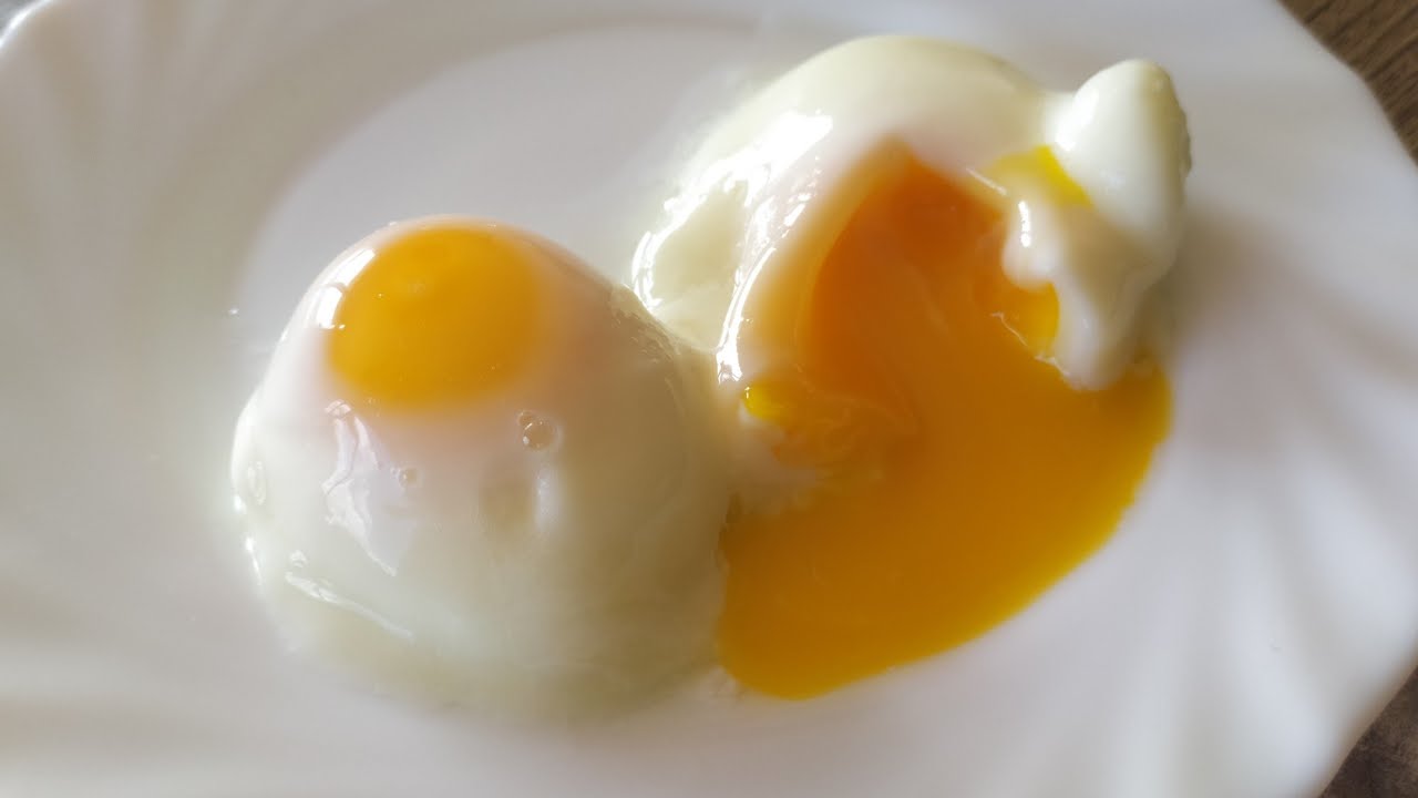 Oeuf mollet/oeuf poché en 1 minute micro-ondes/ طهي البيض في دقيقة في  الميكروويف 