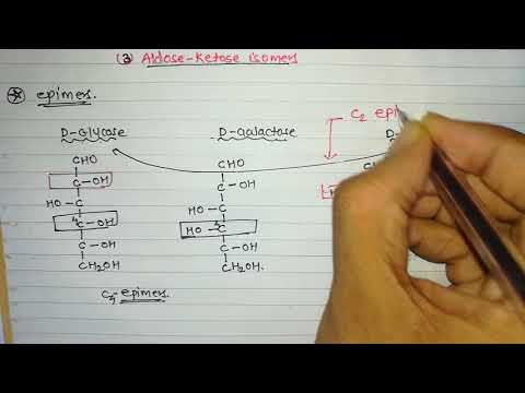 6. Sugar isomers (Part-5) epimers & Aldose-Ketose isomers