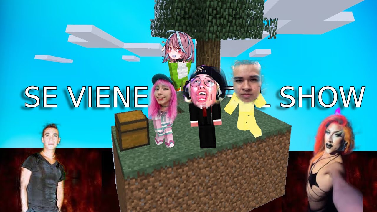 SACHA UZUMAKI JUEGA MINECRAFT CON GLOGLOKING, EMET Y EMIKUKIS ONE BLOCK