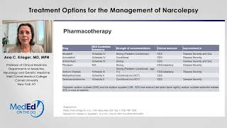 Treatment Options for the Management of Narcolepsy